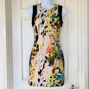 Bebe Safari Bodycon Cutout Dress